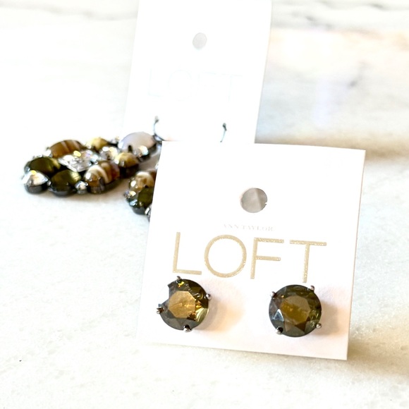 LOFT Statement and Stud Earrings Bundle NWT - Picture 3 of 6
